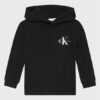 Calvin Klein Jeans Суитшърт Small Monogram IU0IU00266 Черен Regular Fit цвят на ниска цена