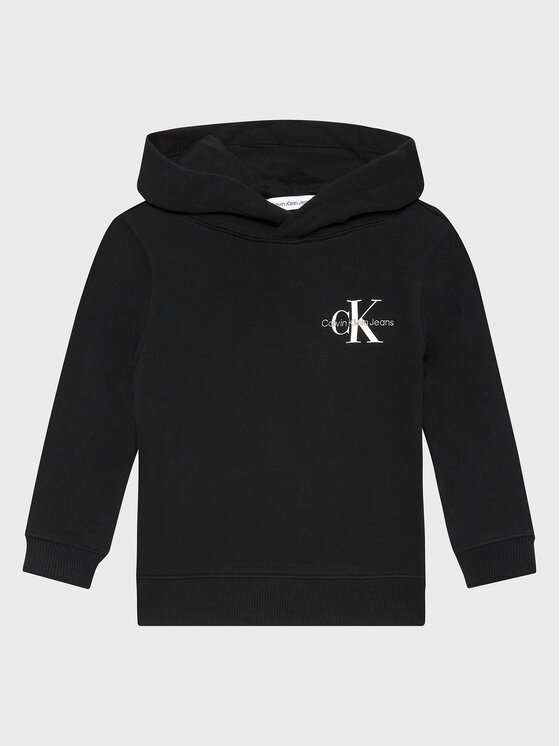 Calvin Klein Jeans Суитшърт Small Monogram IU0IU00266 Черен Regular Fit цвят на ниска цена