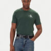 Calvin Klein Jeans Тишърт 30s Chest Logo LV04RD865G Зелен Regular Fit цвят на ниска цена