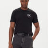 Calvin Klein Jeans Тишърт 30s Chest Logo LV04RD865G Черен Regular Fit цвят на ниска цена