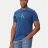 Calvin Klein Jeans Тишърт Center Monogram LV04RC857G Син Regular Fit цвят на ниска цена