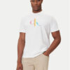 Calvin Klein Jeans Тишърт Pride Graphic LV04RC800G Бял Regular Fit цвят на ниска цена