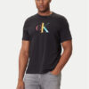 Calvin Klein Jeans Тишърт Pride Graphic LV04RC800G Черен Regular Fit цвят на ниска цена