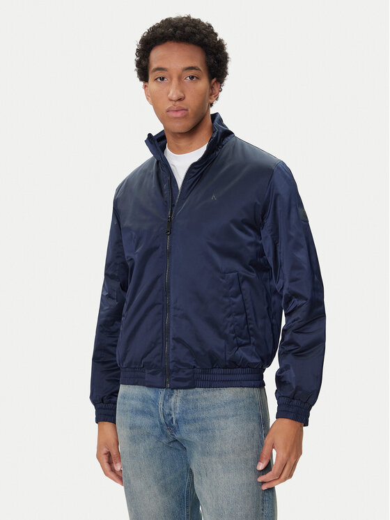 Calvin Klein Jeans Яке бомбър Harrington LV04RC516G Тъмносин Regular Fit цвят на ниска цена