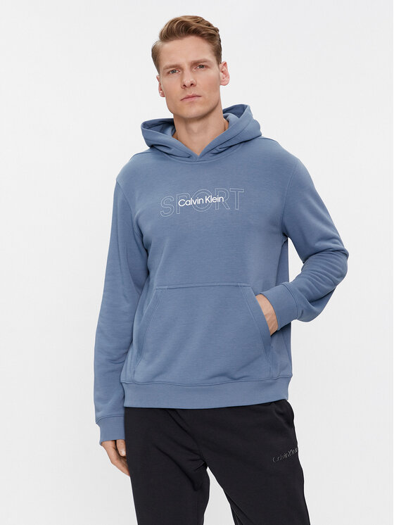 Calvin Klein Performance Суитшърт Graphic 00GMS4W339 Син Regular Fit цвят на ниска цена