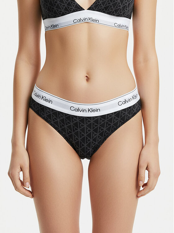 Calvin Klein Underwear Бикини тип прашка LV00QF8518 Черен цвят на ниска цена
