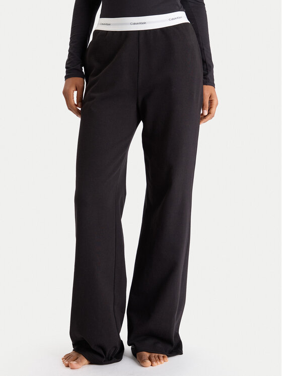 Calvin Klein Underwear Долнище на пижама LV00QS7518 Черен Regular Fit цвят на ниска цена