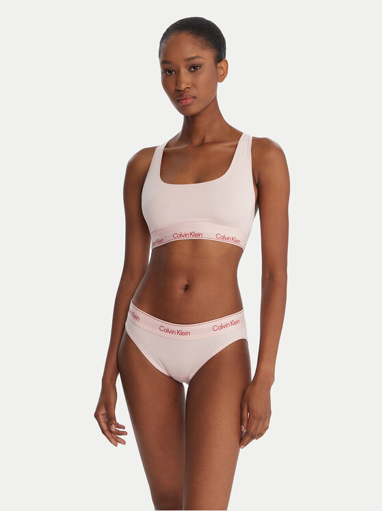 Calvin Klein Underwear Класически дамски бикини LV00QF8520 Розов цвят на ниска цена