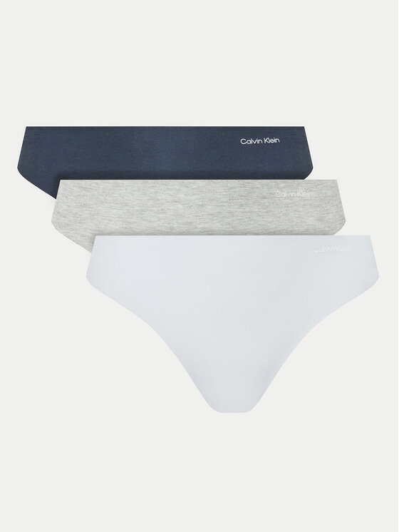 Calvin Klein Underwear Комплект прашки Thong 3Pk 000QD5219E Цветен цвят на ниска цена