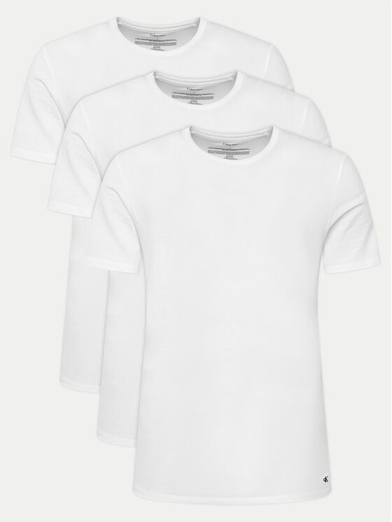Calvin Klein Underwear Комплект тениски LV00NB4185 Бял Regular Fit цвят на ниска цена