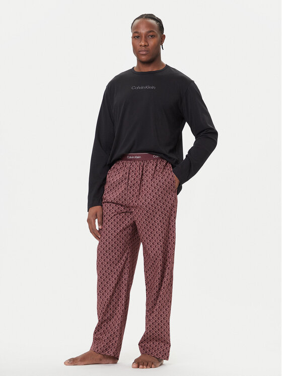 Calvin Klein Underwear Пижама LV00NM2956 Цветен Regular Fit цвят на ниска цена