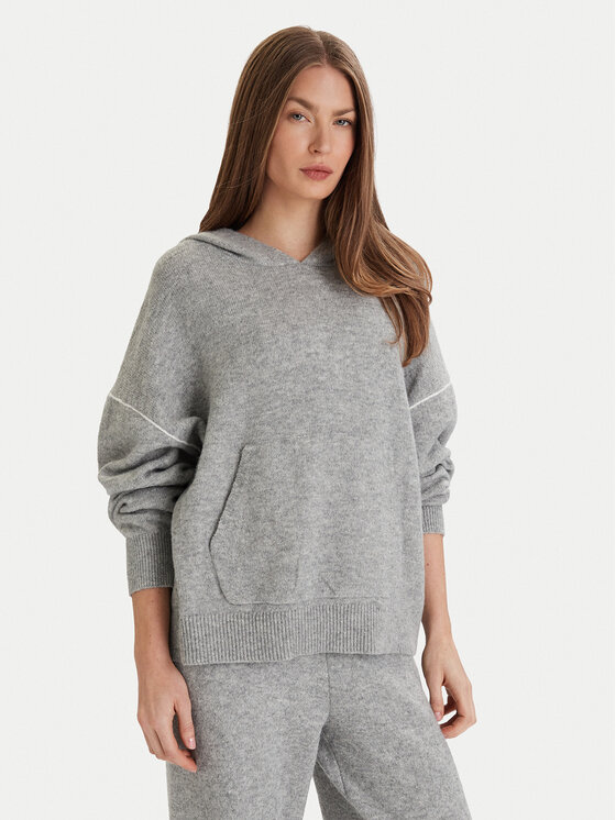 Calvin Klein Underwear Суитшърт LV00QS7568 Сив Regular Fit цвят на ниска цена