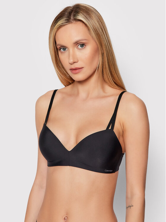 Calvin Klein Underwear Сутиен без банели Seductive Comfort 000QF6017E Черен цвят на ниска цена