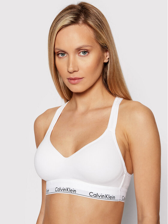Calvin Klein Underwear Сутиен-топ 000QF1654E Бял цвят на ниска цена