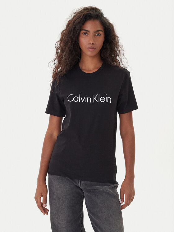 Calvin Klein Underwear Тишърт 000QS61105E Черен Regular Fit цвят на ниска цена