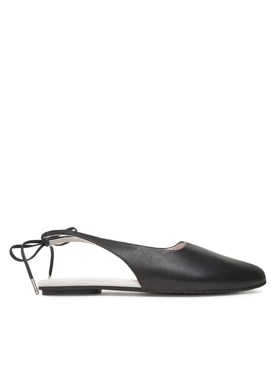 Calvin Klein Балеринки Ballerina Sling Back Lth HW0HW02655 Черен цвят на ниска цена
