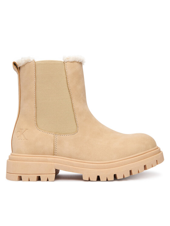 Calvin Klein Боти V3A5-83126-0315500 S Бежов цвят на ниска цена