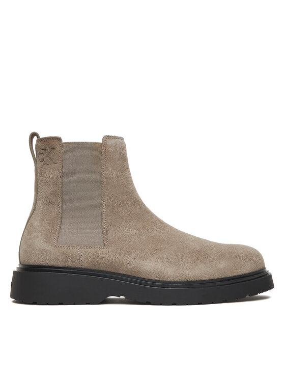 Calvin Klein Боти тип челси Combat Ess Chelsea Boot Su YM0YM01372 Бежов цвят на ниска цена