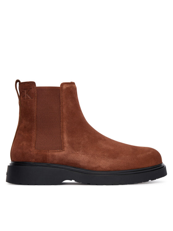 Calvin Klein Боти тип челси Combat Ess Chelsea Boot Su YM0YM01372 Кафяв цвят на ниска цена