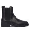 Calvin Klein Боти тип челси Dress Lug Chelsea Boot Lth YM0YM01389 Черен цвят на ниска цена