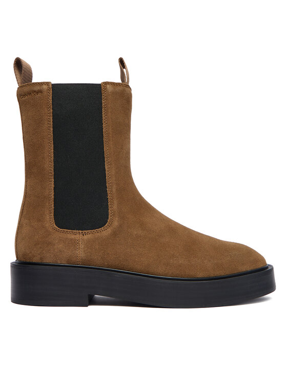 Calvin Klein Боти тип челси YW0YW01969 Бежов цвят на ниска цена