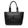 Calvin Klein Дамска чанта Bold Ck Medium Tote LV04F3218G Черен цвят на ниска цена