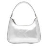 Calvin Klein Дамска чанта Bold Ck Metallic Shoulder Bag LV04F3332G Сребрист цвят на ниска цена
