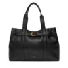 Calvin Klein Дамска чанта Buckle Medium Tote LV04F3294G Черен цвят на ниска цена