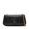 Calvin Klein Дамска чанта Ck Convertible Chain Small Bag LV04F3172G Черен цвят на ниска цена