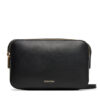 Calvin Klein Дамска чанта Foil Logo Elongated Camera Bag LV04F3276G Черен цвят на ниска цена
