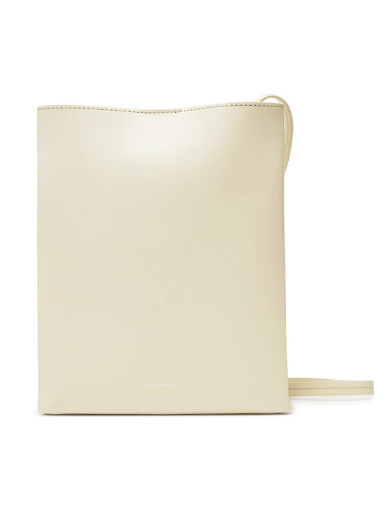 Calvin Klein Дамска чанта Line Ns Crossbody Lth Bag LV04F3005G Бял цвят на ниска цена