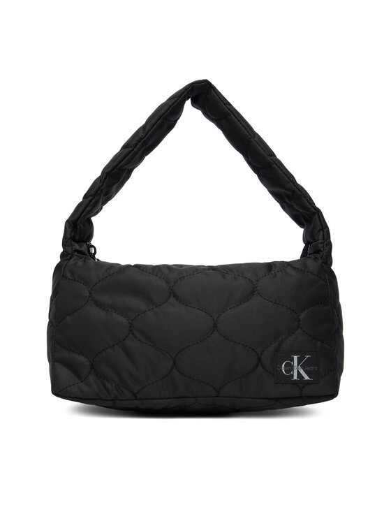 Calvin Klein Дамска чанта Quilted Shoulder Bag IU0IU00724 Черен цвят на ниска цена