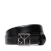Calvin Klein Дамски колан Emblem Buckle 25Mm Fixed Smooth LV04F7072G Черен цвят на ниска цена