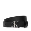 Calvin Klein Дамски колан Facet Ck Buckle Pebble 25Mm LV04F7060G Черен цвят на ниска цена