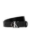 Calvin Klein Дамски колан Facet Ck Buckle Shiny Strap 25Mm LV04F7080G Черен цвят на ниска цена