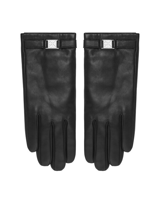 Calvin Klein Дамски ръкавици LV04F9012G Черен цвят на ниска цена