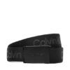 Calvin Klein Детски колан Calvin Logo Canvas Belt IU0IU00667 Черен цвят на ниска цена