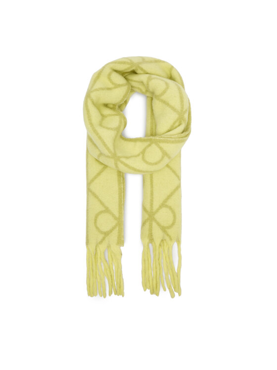 Calvin Klein Зимен шал Emblem Aop Brushed LV04D8072G Зелен цвят на ниска цена