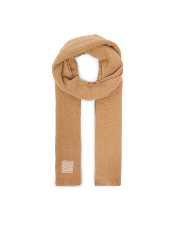 Calvin Klein Зимен шал Emblem LV04D8014G Бежов цвят на ниска цена