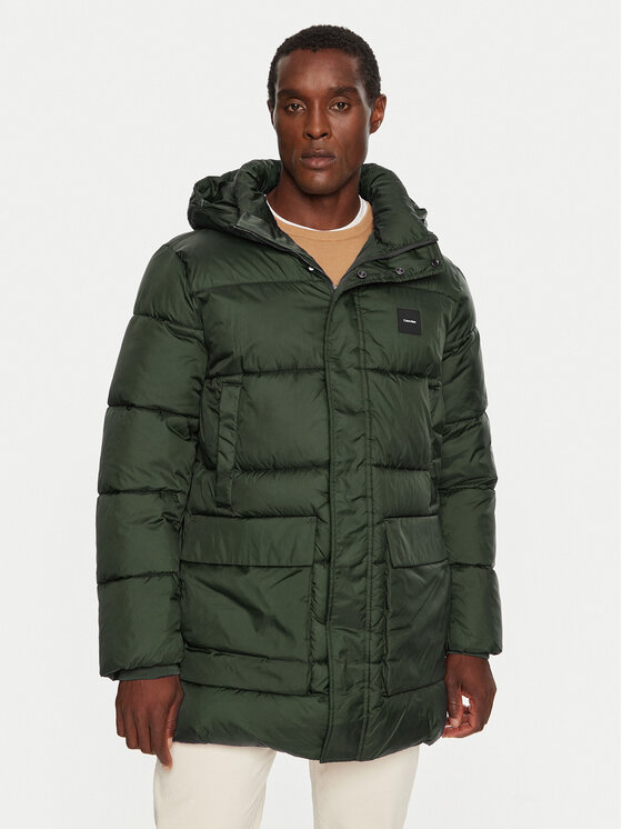 Calvin Klein Зимно яке K10K113465 Зелен Regular Fit цвят на ниска цена