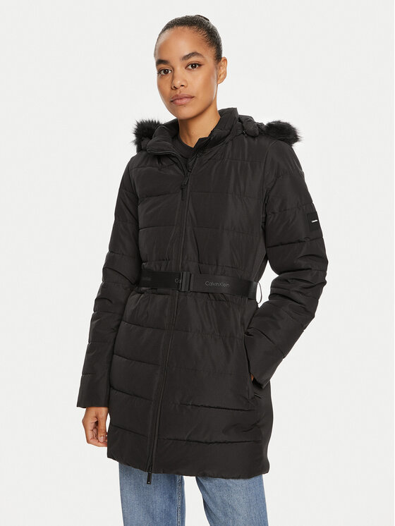 Calvin Klein Зимно яке K20K207726 Черен Regular Fit цвят на ниска цена