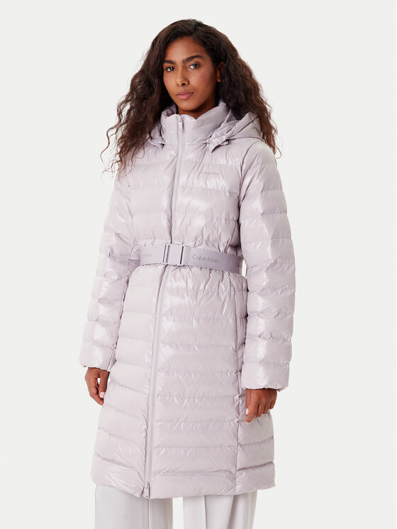 Calvin Klein Зимно яке LV044D543G Сив Slim Fit цвят на ниска цена