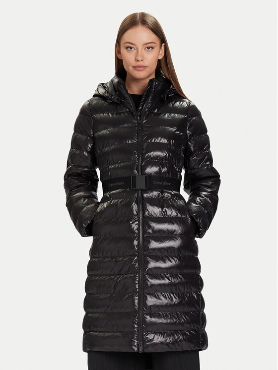 Calvin Klein Зимно яке LV044D543G Черен Slim Fit цвят на ниска цена