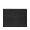 Calvin Klein Калъф за кредитни карти Embossed Emblem Card Case LV04D1128G Черен цвят на ниска цена