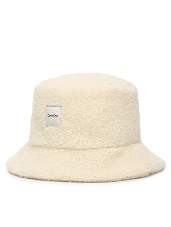 Calvin Klein Капела Boucle LV04F5055G Екрю цвят на ниска цена