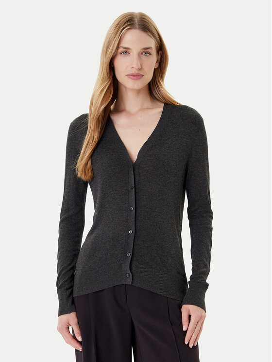 Calvin Klein Кардиган LV044C346G Сив Regular Fit цвят на ниска цена