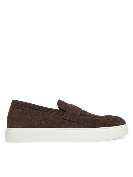 Calvin Klein Мокасини Moccasin Sue Unlined HM0HM01819 Кафяв цвят на ниска цена