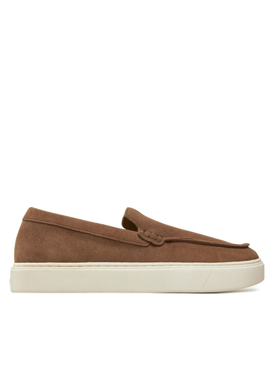 Calvin Klein Мокасини Moccasin Suede HM0HM01794 Кафяв цвят на ниска цена