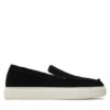 Calvin Klein Мокасини Moccasin Suede HM0HM01794 Черен цвят на ниска цена