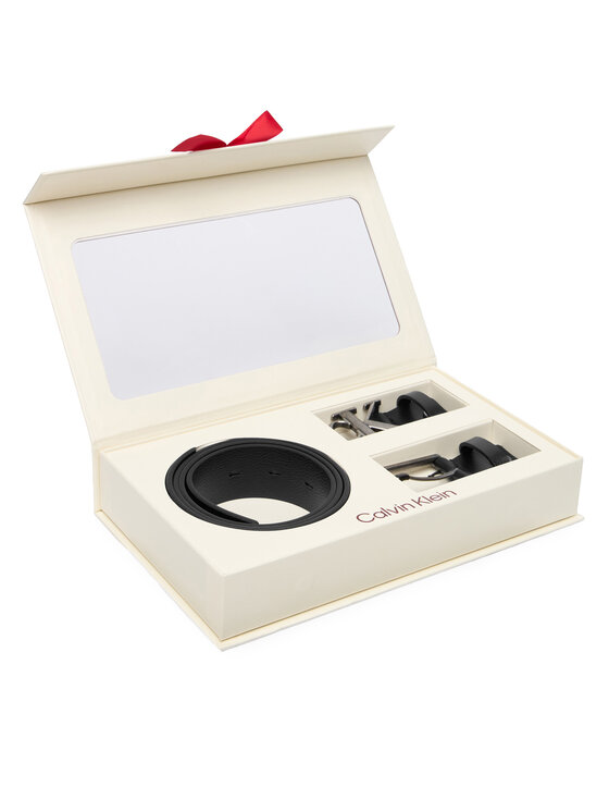 Calvin Klein Мъжки колан Belt Gift Set LV04D0009G Черен цвят на ниска цена